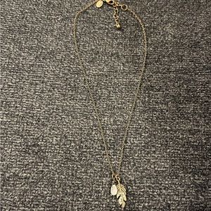 Leaf and Charm Necklace